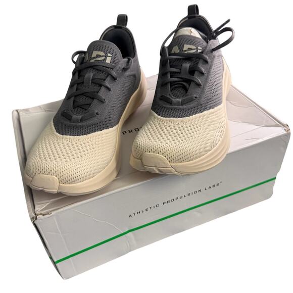 APL TechLoom Dream Running Shoes Alabaster Iron Harbor Grey 8.5 NIB - Picture 1 of 5